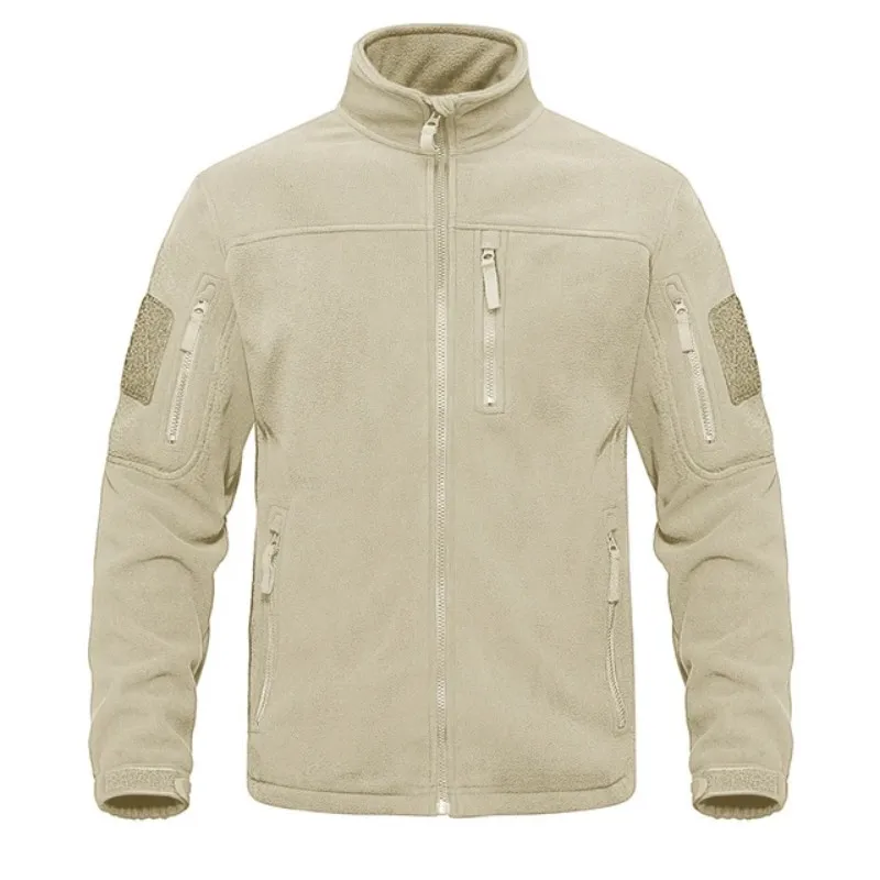 Chaqueta térmica de lana con cuello levantado, caza otoño-invierno - imagen 2