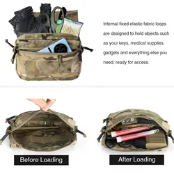 Bolsa táctica MOLLE colgante para airsoft, organizador utilitario