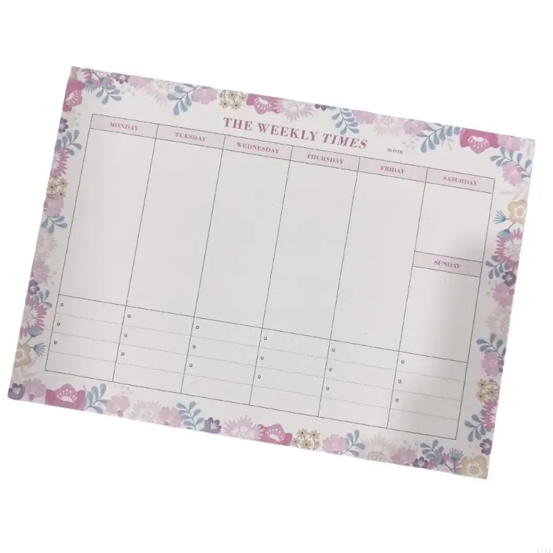 Libreta táctica bloc notas semanal en forma lágrima para horarios - imagen 4