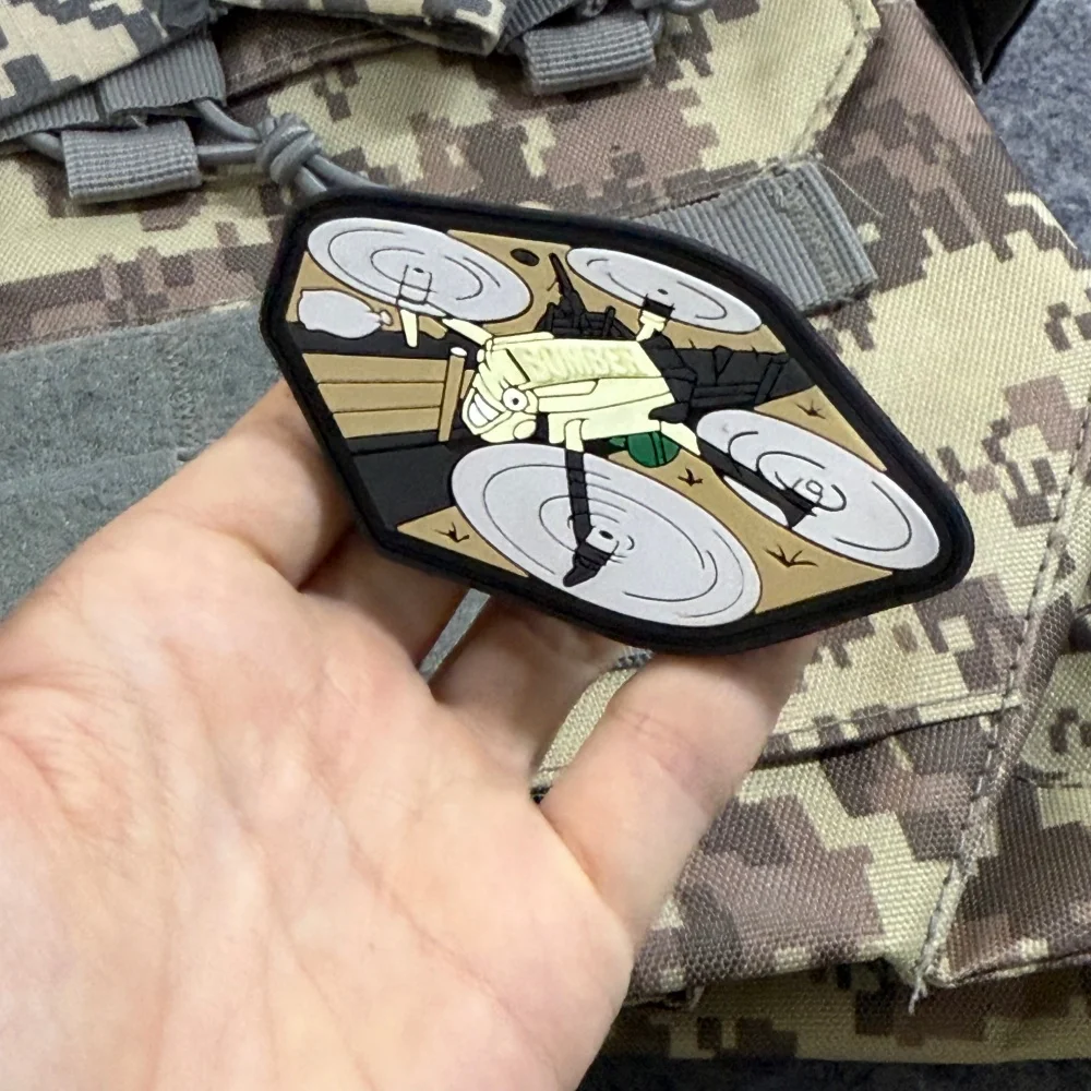 Parche táctico moral PVC con cierre velcro FPV UAV para mochila - imagen 5