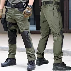 Pantalones tácticos cargo hombre para senderismo y uso militar