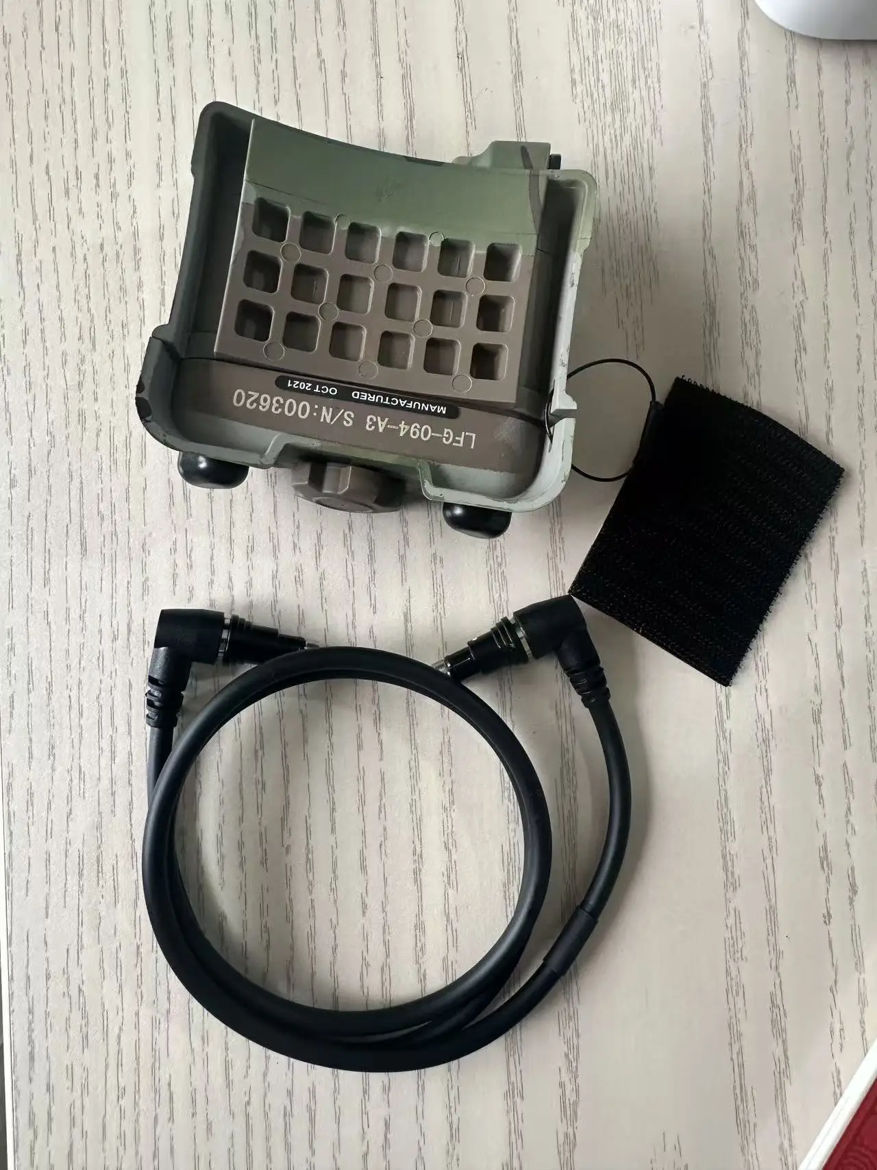 Estuche batería casco IR PVS31 resistente para aire libre