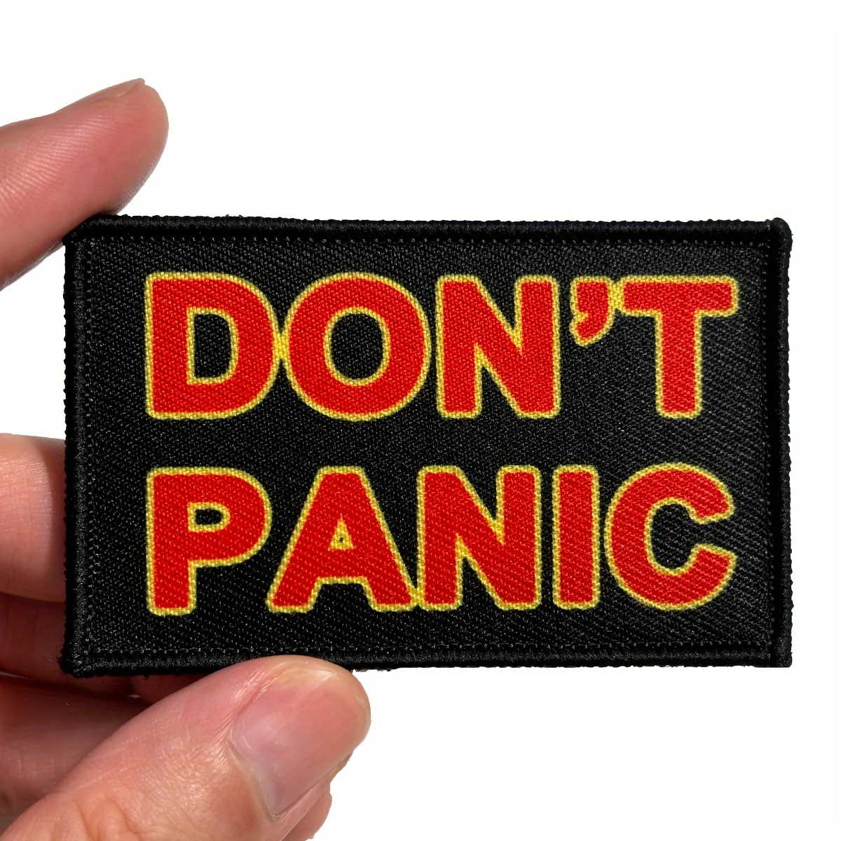 Parche táctico NO PANIC velcro gancho y bucle, bordado - imagen 2