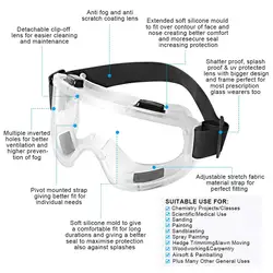 Máscara antigás media cara con gafas antivaho y filtros