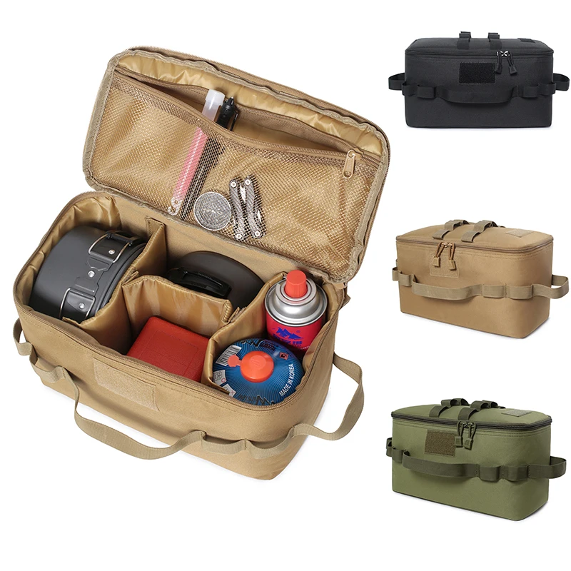Bolsa de almacenamiento táctica para camping, lámparas y vajilla - imagen 4