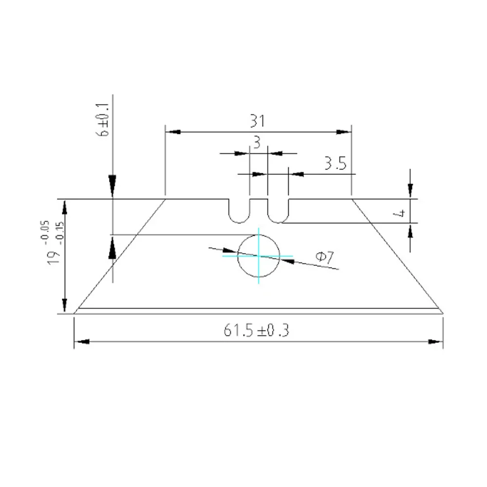 Conjunto de cuchillas trapezoidales para herramientas manuales