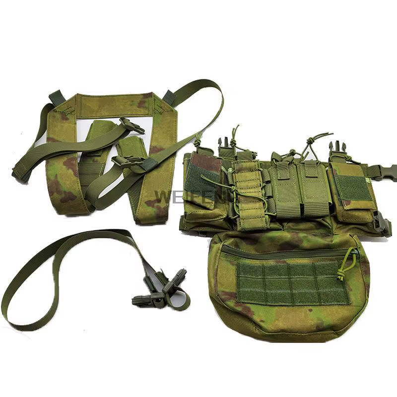 Chest rig táctico MOLLE Airsoft porta cargadores y radio - imagen 5