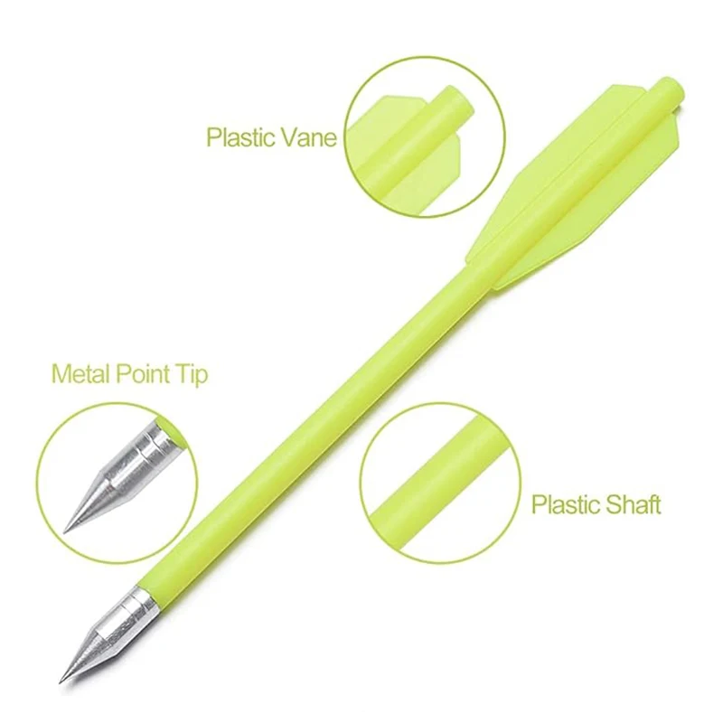Flechas de plástico para mini arco con punta metálica