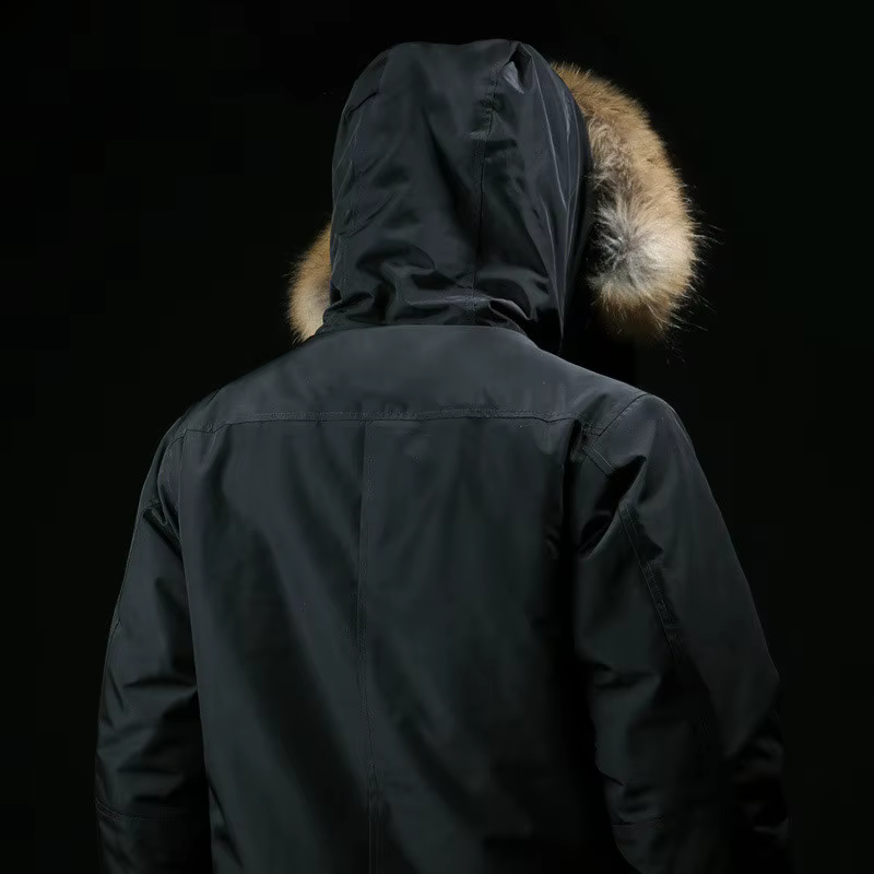 N3B Parka táctica polar térmica con capucha y cuello de piel - imagen 5