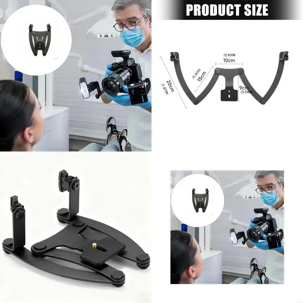 Soporte de cabeza de aluminio para flash con difusor para réflex - imagen 5
