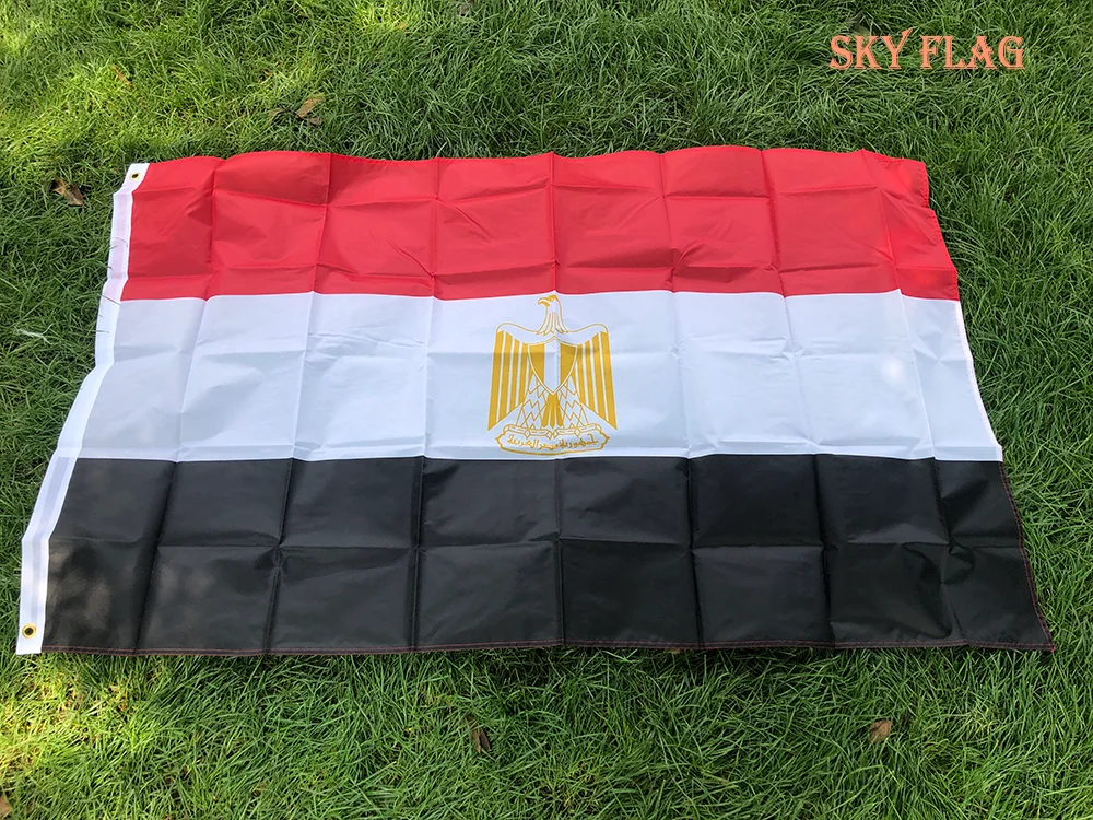 SKY Bandera de Egipto de poliéster de doble cara - imagen 4