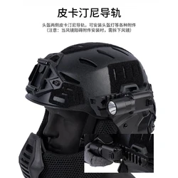 Casco táctico Wendy 3,0 protección completa con accesorios Airsoft
