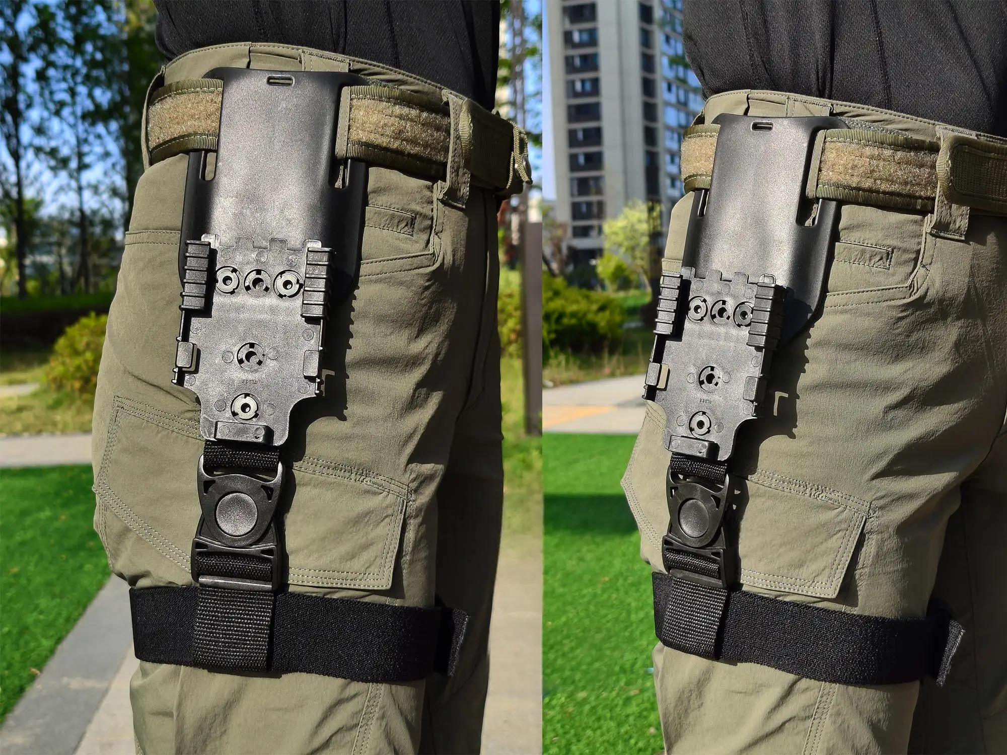 Detalle del cinturón táctico QLS MODELO RGR-UBL+QLS22