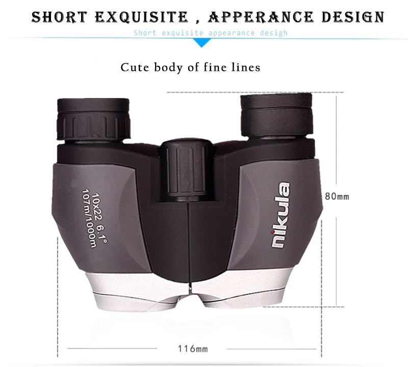 Binoculares en entorno de camping