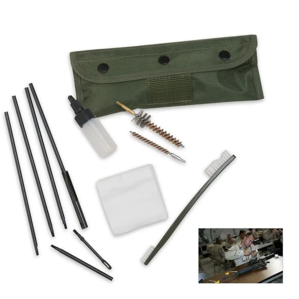 AR15 M16 M4 kit de limpieza rifle con cepillos tácticos - imagen 5