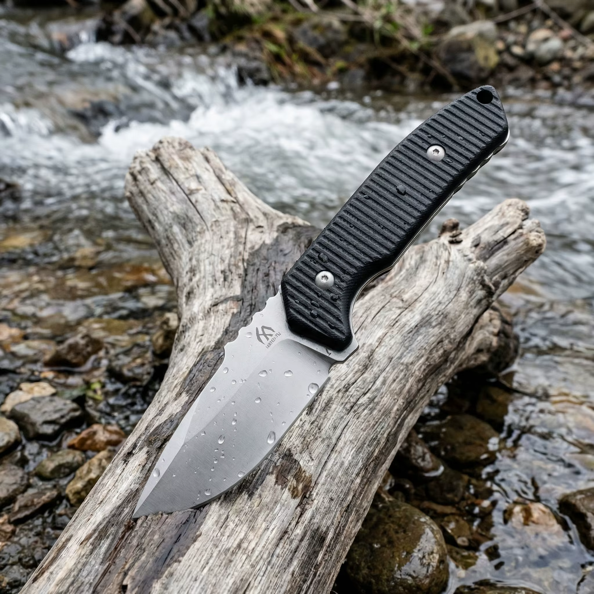 Cuchillo táctico hoja fija acero alta calidad para exterior con funda - imagen 5