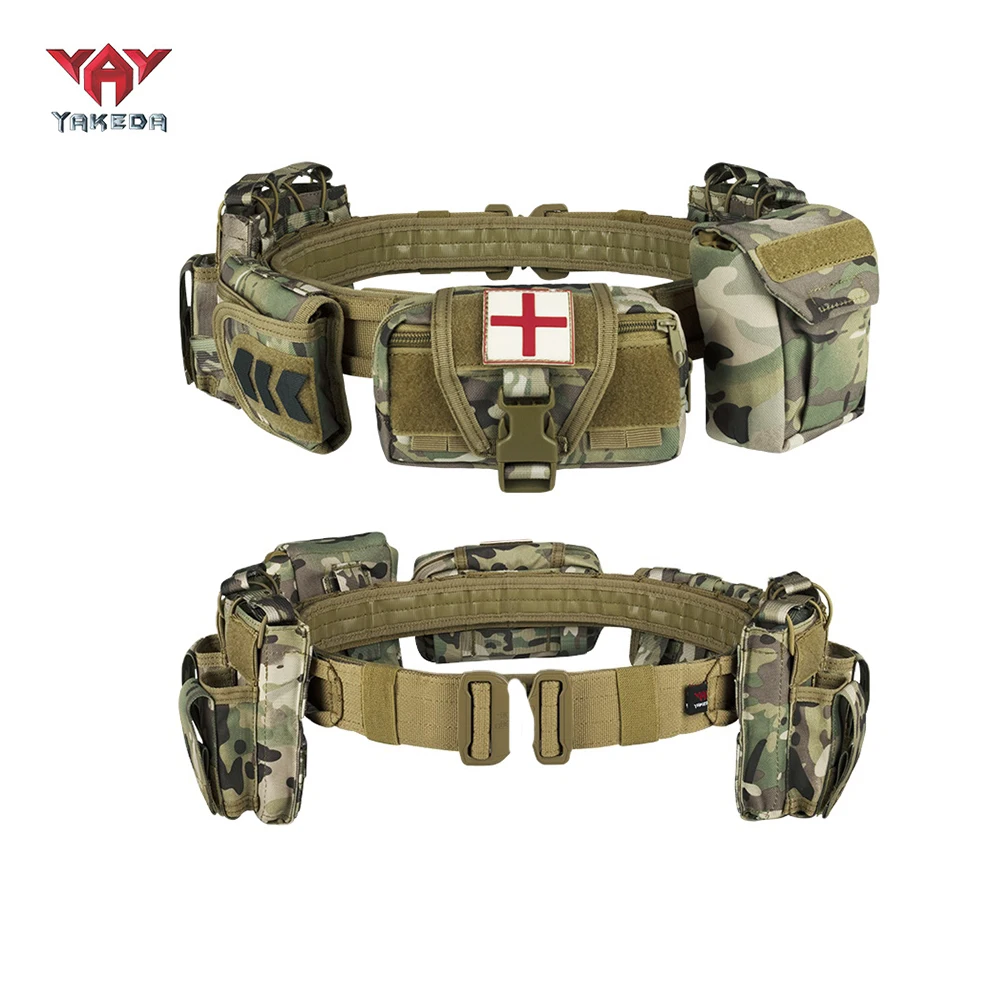 Yakeda Gear cinturón táctico MOLLE para outdoor y airsoft - imagen 2
