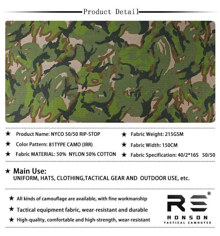 Detalle del camuflaje tipo 81