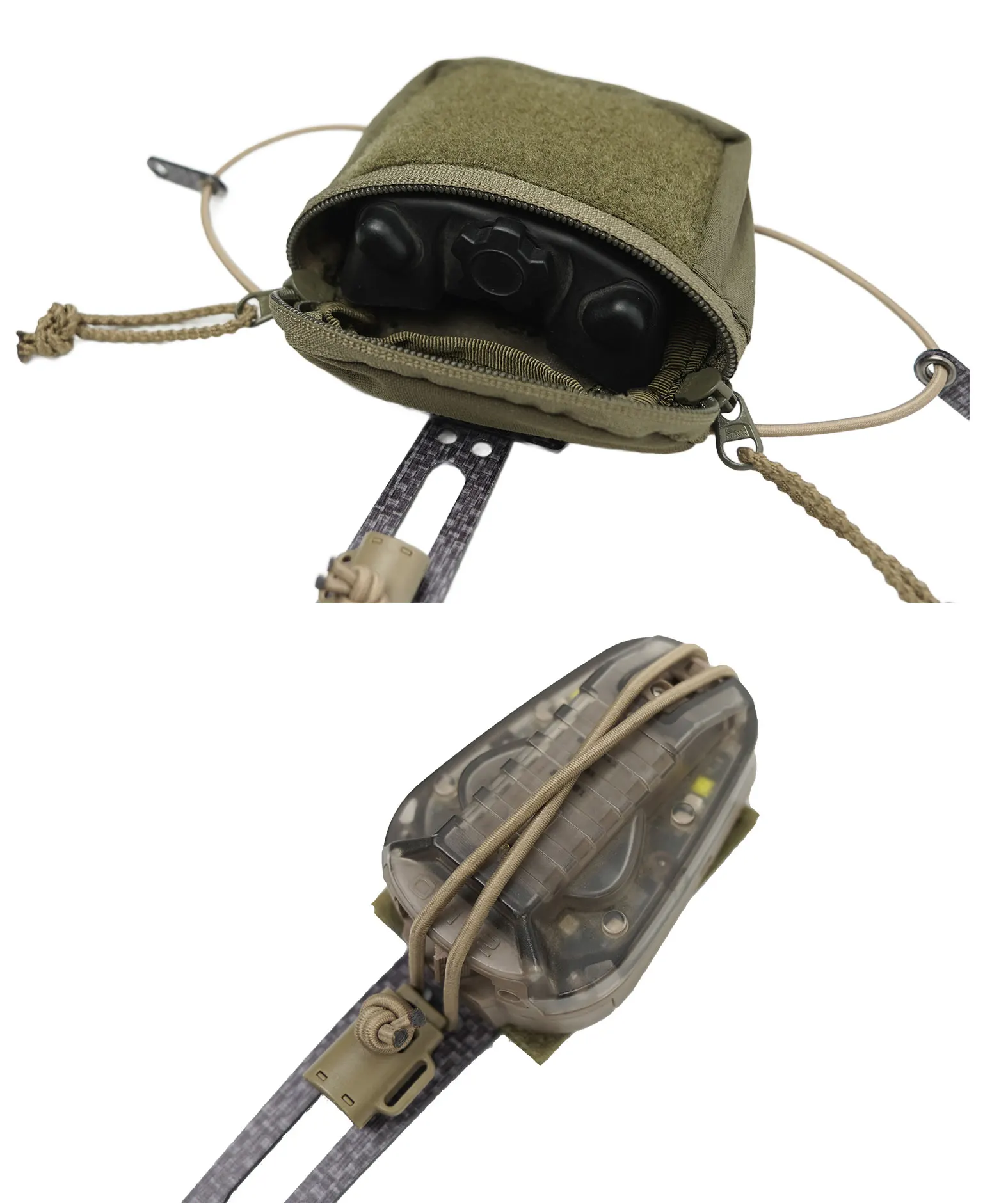 Bolsa táctica MOLLE para batería NVG con contrapeso en caza - imagen 2