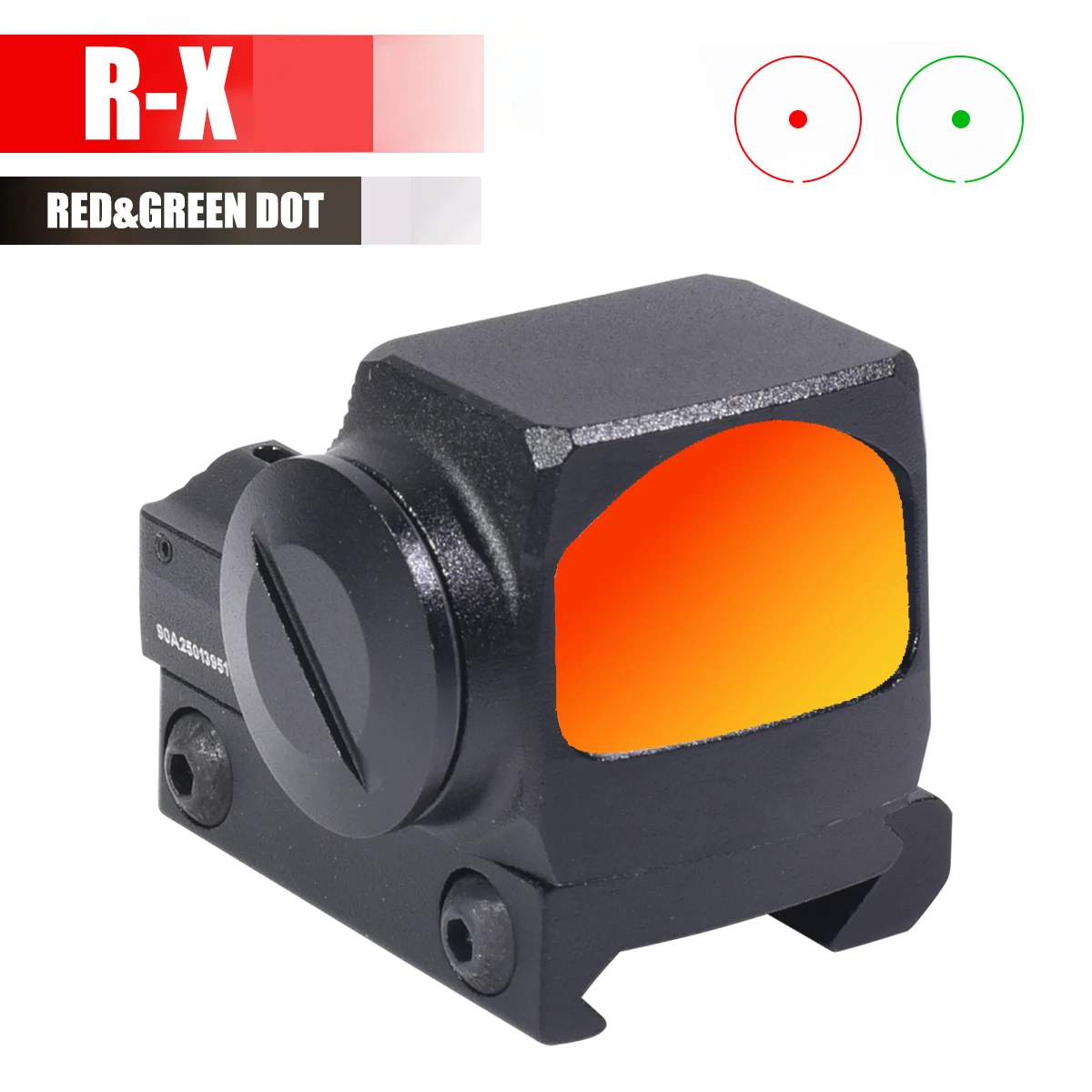 R-X mira punto rojo para Glock con activación por movimiento