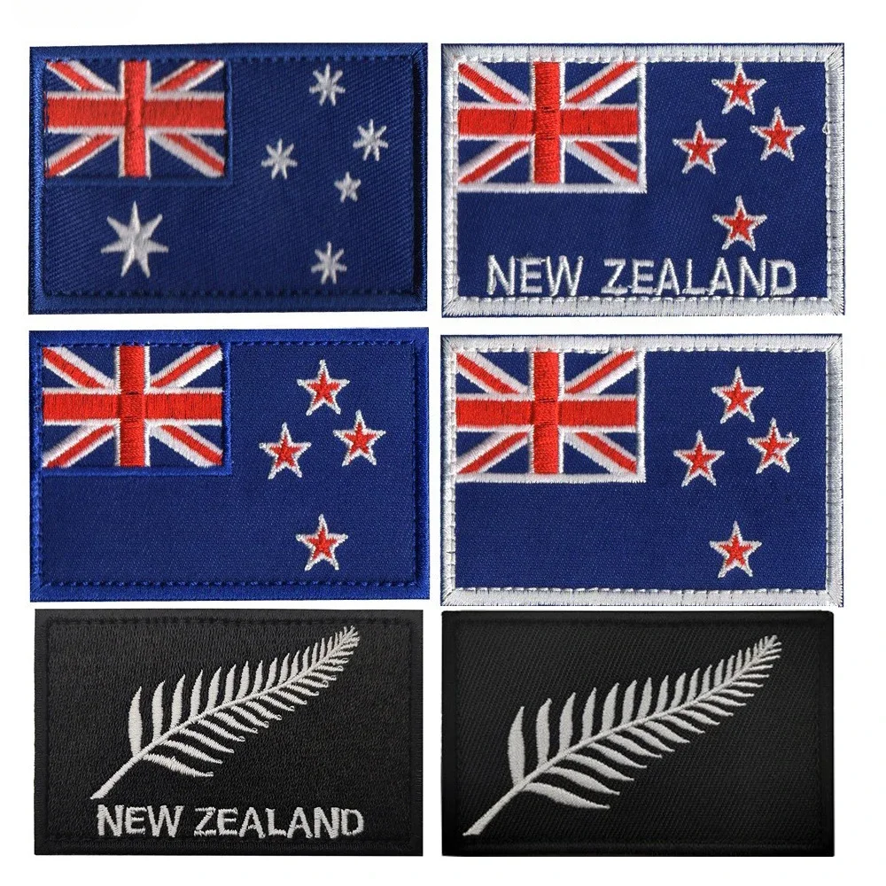 Parche bordado bandera Australia y Nueva Zelanda gancho Maori Koru - imagen 5