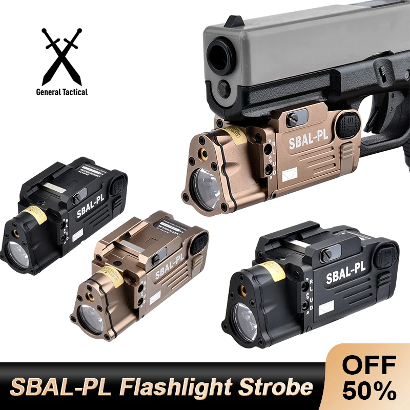 SBAL-PL linterna táctica airsoft con riel Picatinny 20 mm - imagen 3