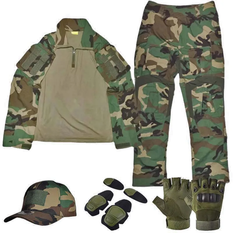 GEN3 Woodland Uniforme táctico camuflaje ripstop manga larga - imagen 3