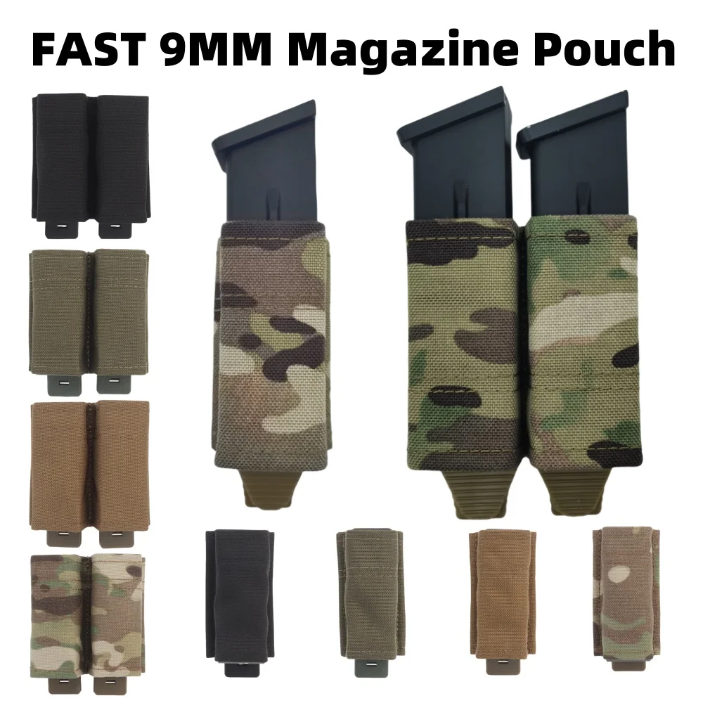 Funda portacargadores doble táctica Nylon 9mm – Airsoft o Caza - imagen 2