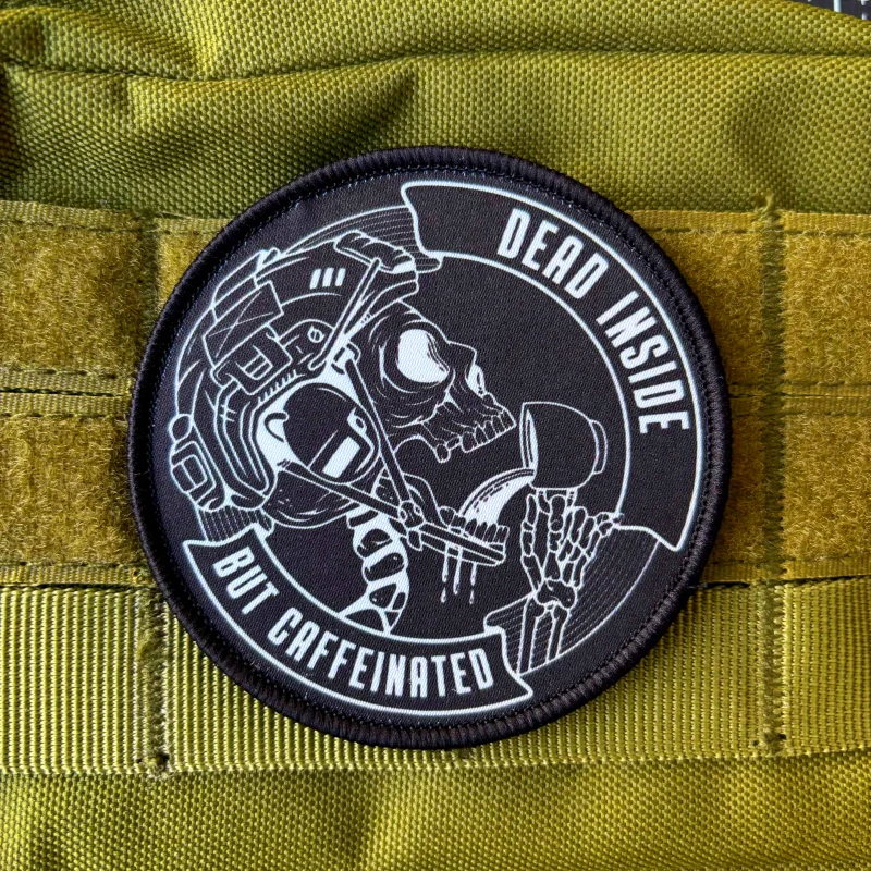Parche táctico calavera soldado – Insignia moral gancho y bucle