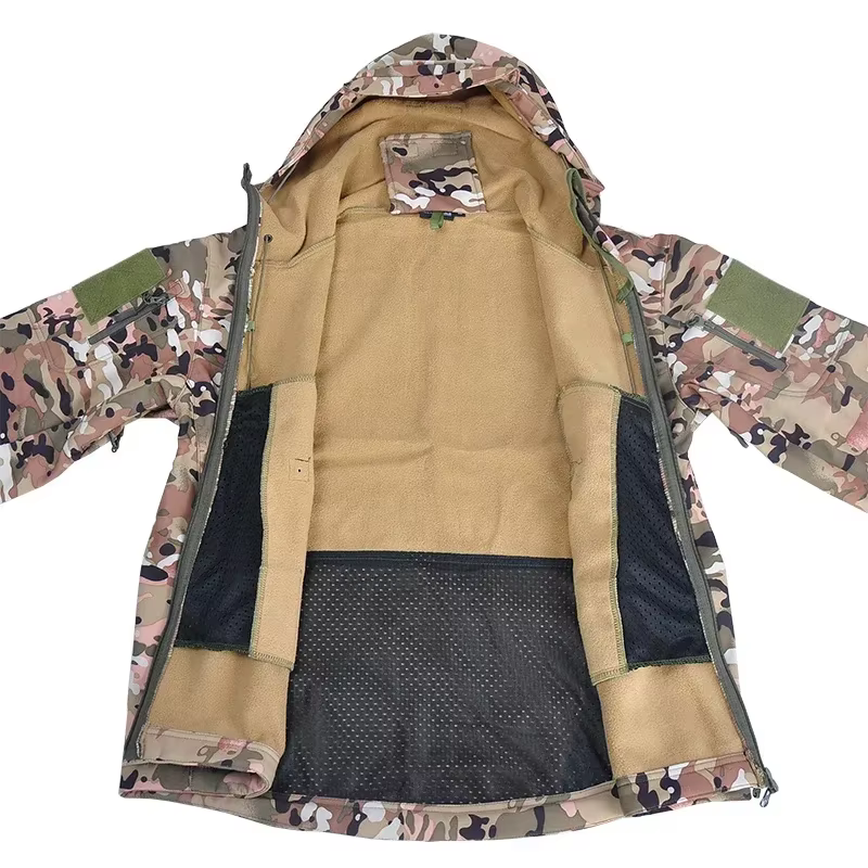 Chaqueta Softshell táctica para hombre - impermeable, forro polar - imagen 4