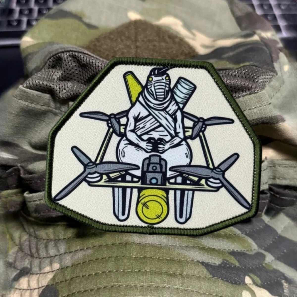Parche táctico con velcro operador drone militar para mochila - imagen 2
