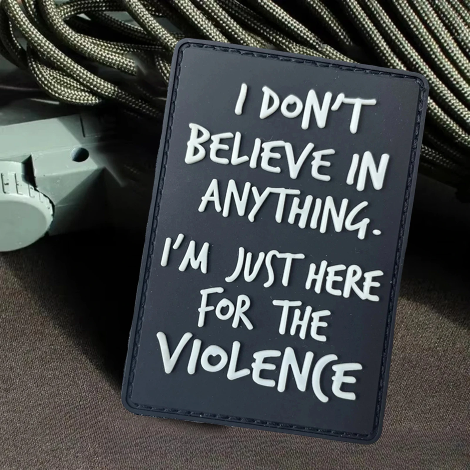 Parche PVC MOLLE sarcástico I Don't Believe Anything - imagen 5