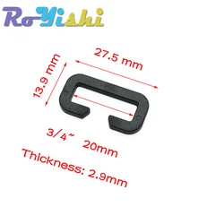 Looploc hebilla de plástico rectangular para correas mochila táctica