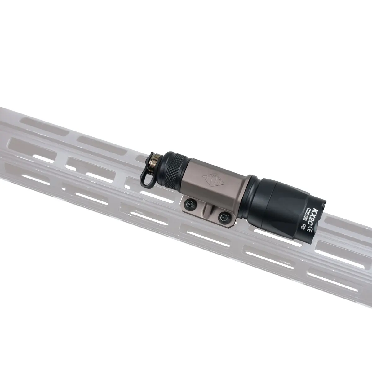 Soporte M-LOK para linterna SureFire M300/M600 de aluminio CNC - imagen 3