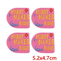 Parches termoadhesivos bordados con diseños motivacionales para gorras