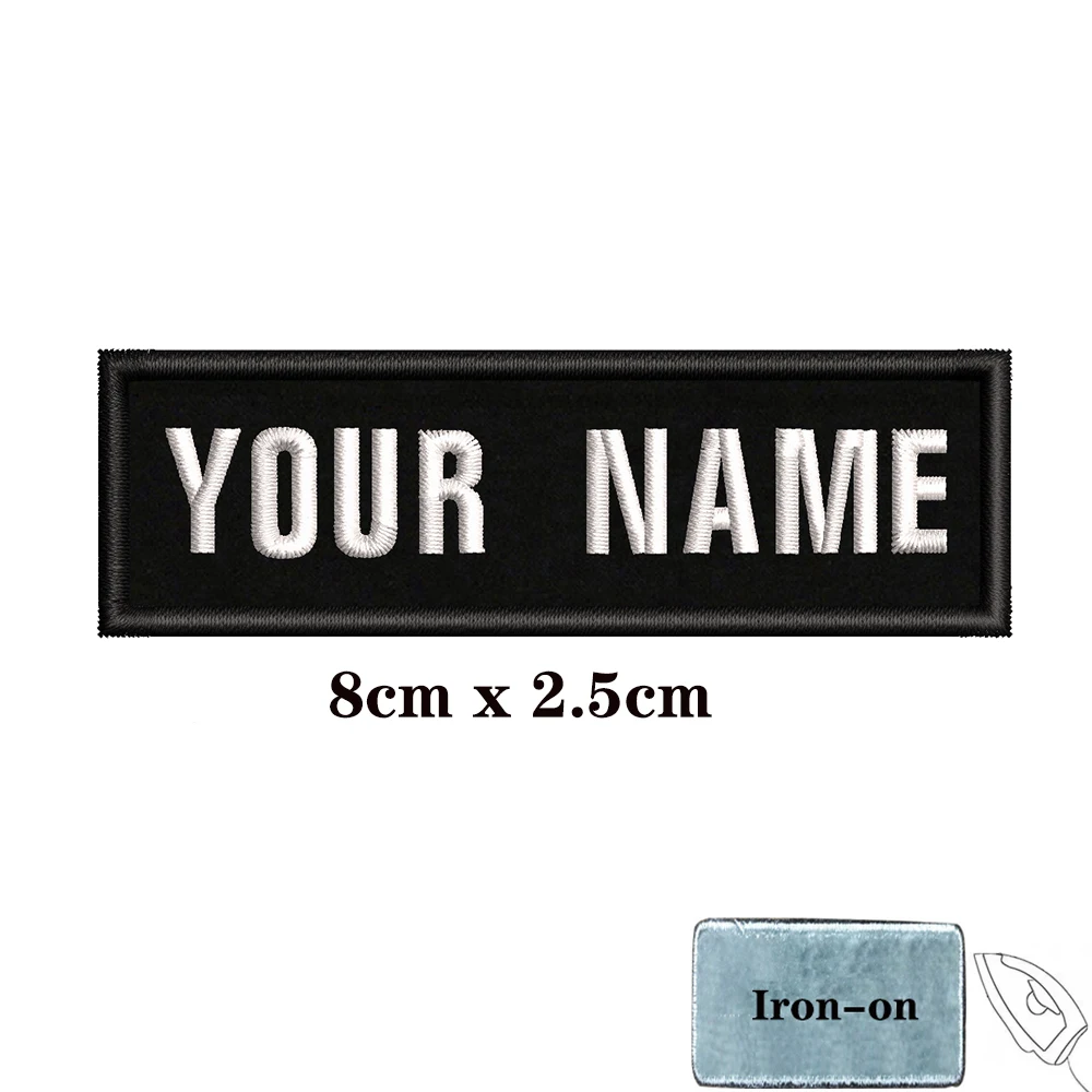 Parche bordado personalizado negro táctico – Para chaleco MOLLE - imagen 5