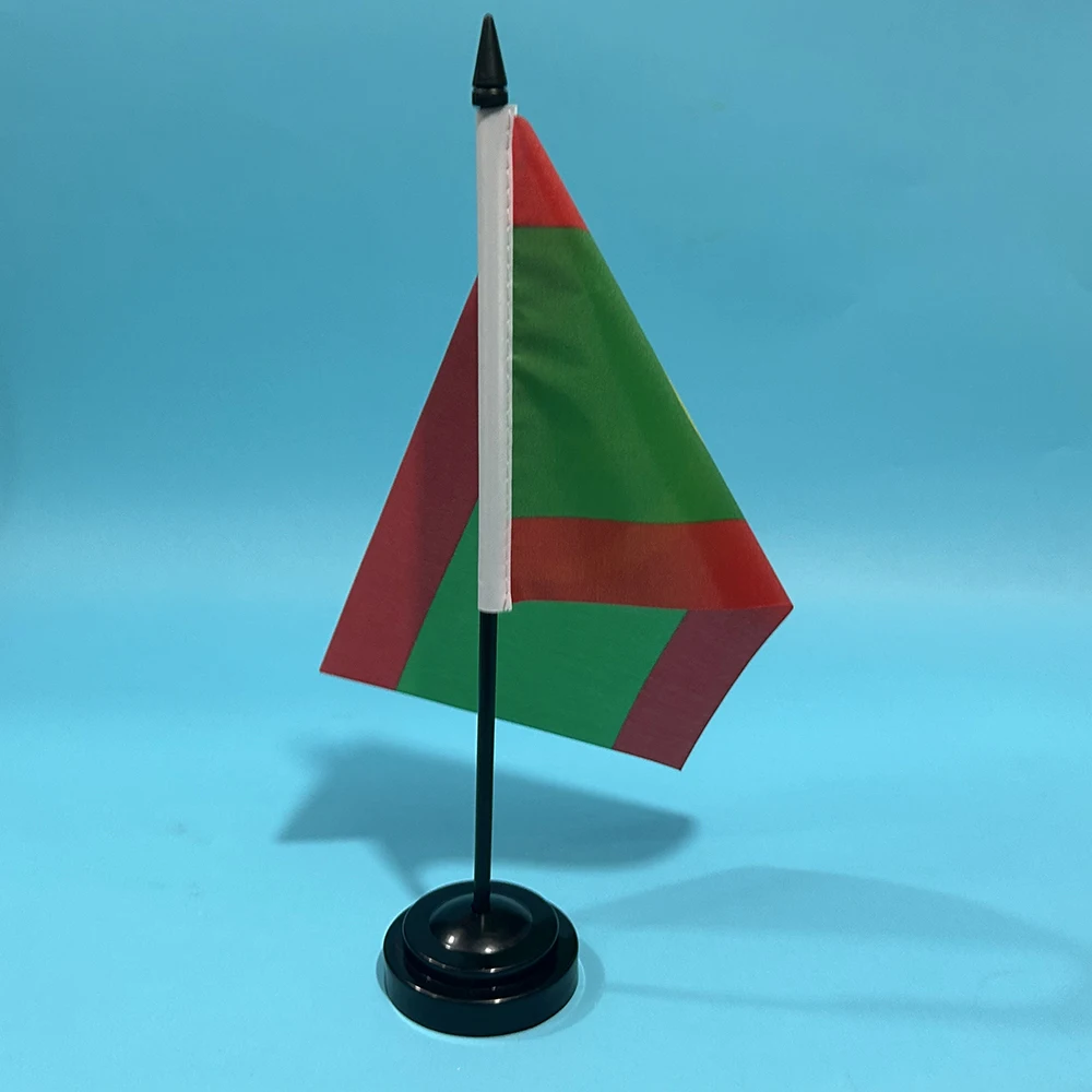 Bandera nacional de Mauritania en poliéster para escritorio decorativa - imagen 3