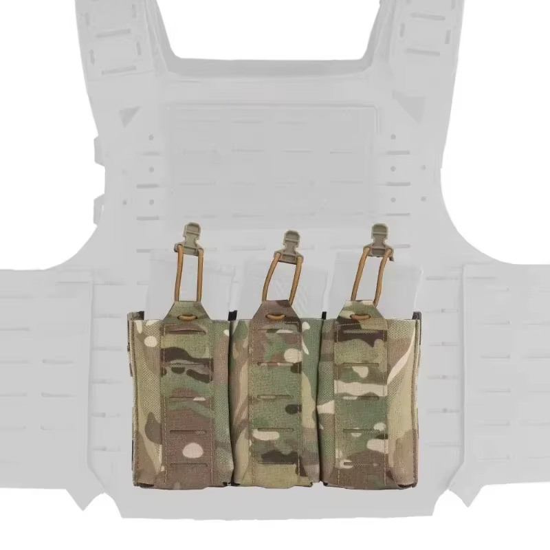 ERQYGRA Portacargador MOLLE triple elástico 5,56/7,62 para rifle - imagen 2