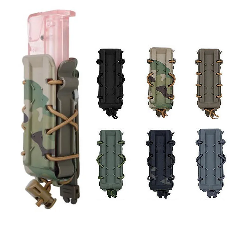 Funda táctica para cargador de pistola MOLLE, caza - imagen 3