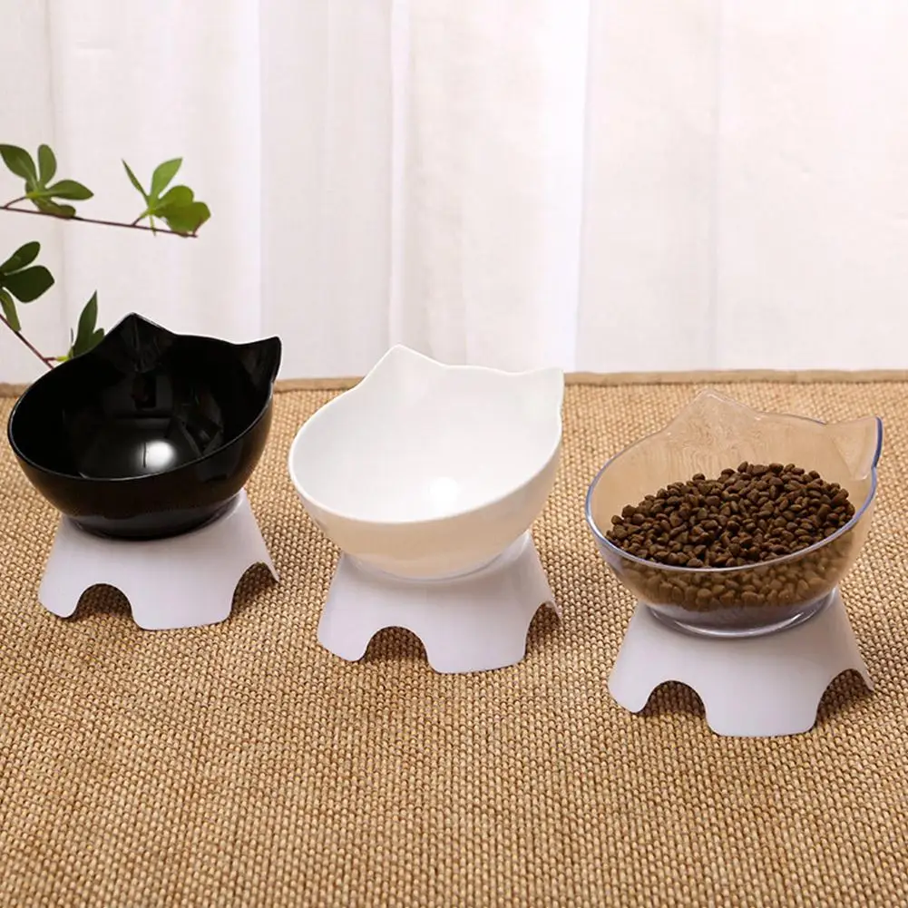 Plato elevado para perros y gatos, cuello protegido ergonómico