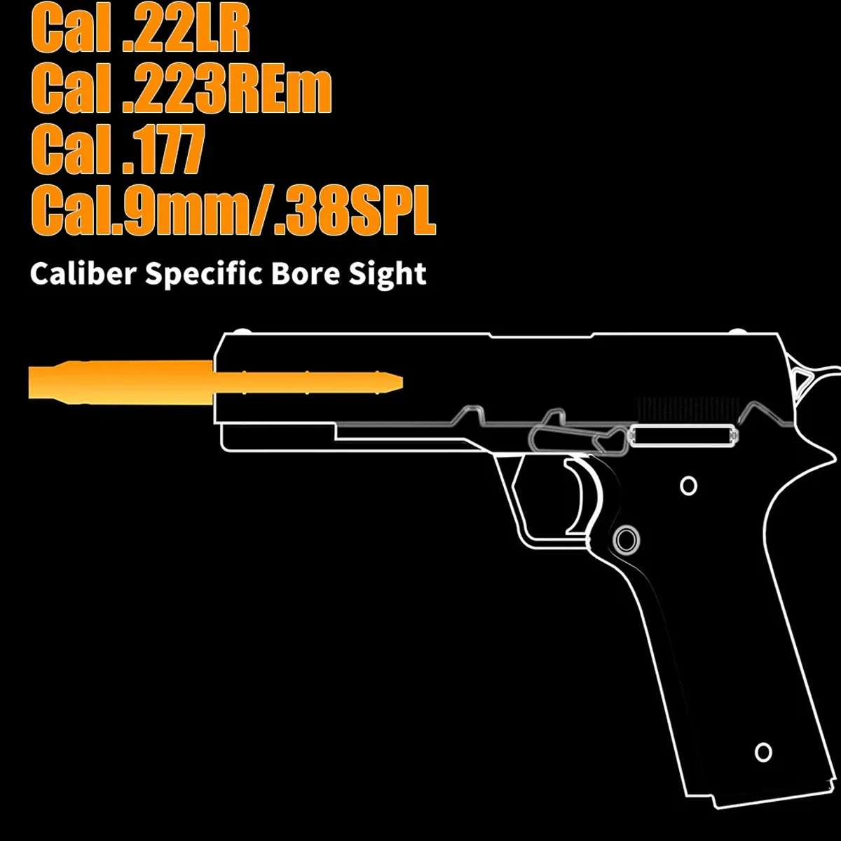 Colimador láser para pistola y rifle táctica, punto ajustable - imagen 4