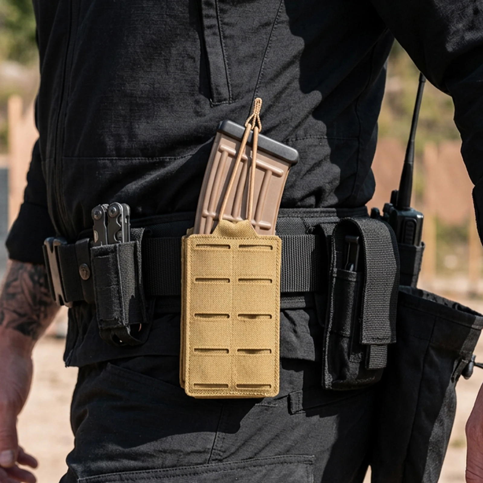 Bolsas tácticas para cargadores 5.56, MOLLE compatible M4/M16 - imagen 5