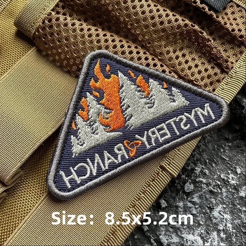 Parche MOLLE granja misteriosa bordado velcro – Insignia moral
