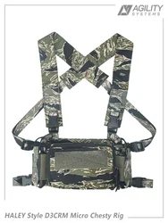 Chaleco táctico AS D3CRM ligero camuflaje rayas tigre con funda