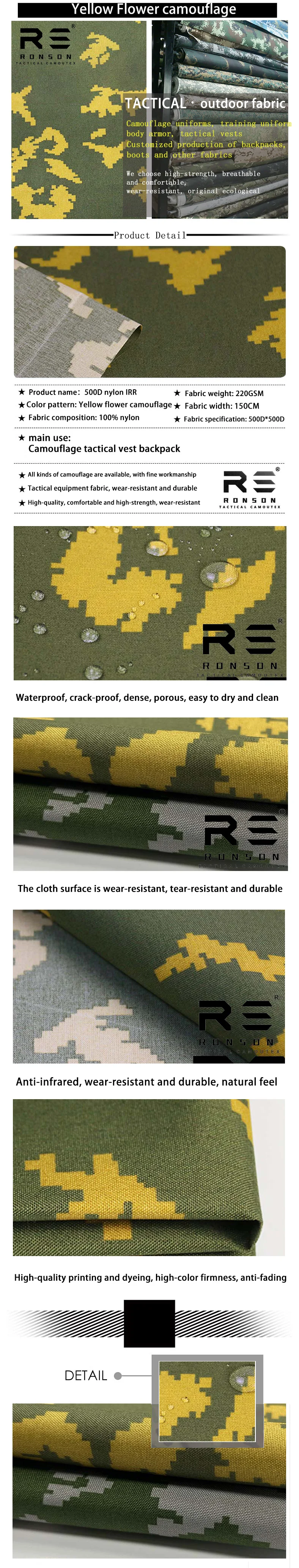 Textura oxford y acabado camuflado