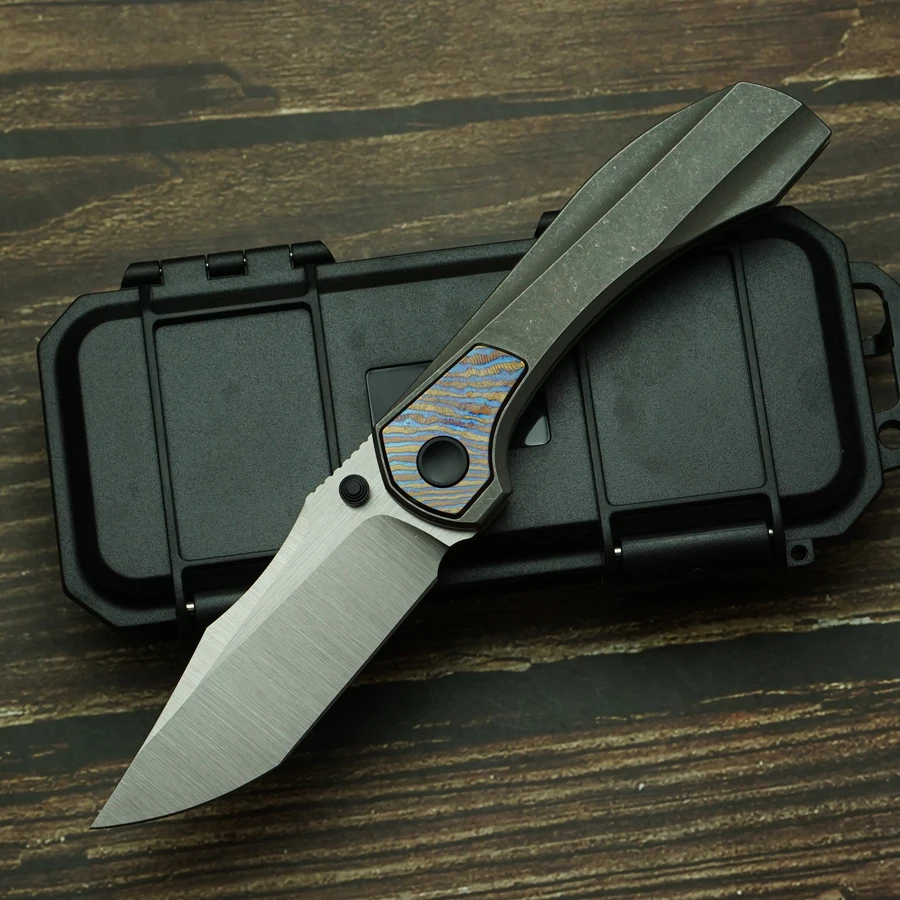 LEMIFSHE Raptor V3 cuchillo plegable táctico M390 titanio EDC - imagen 3