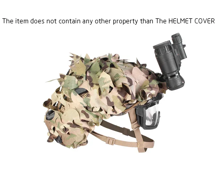 Cubierta para casco camuflada en tela