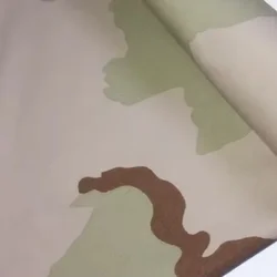 Tela camuflaje desierto sarga moteada, poliéster-algodón para costura