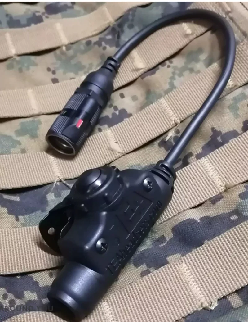 PTT táctico cable corto resistente al agua y cancelación de ruido - imagen 3