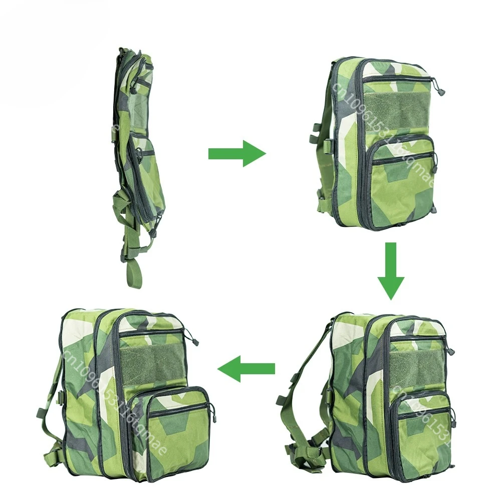 M90 Mochila táctica MOLLE camuflaje geometría sueca extensible - imagen 4